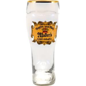 Hopfen Und Malz Mader's Gott Erhaltz Das Boot 0.5L Glass Gold Trim